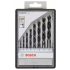 Burghiu elicoidal coada cilindrica pentru lemn BOSCH Set 8 buc Robust Line