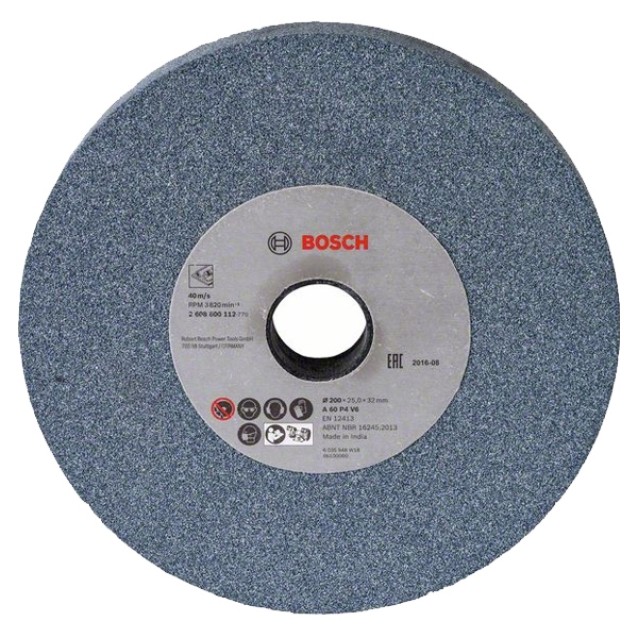 Disc de slefuire pentru polizoare de banc Bosch Corindon 200 x 25 x 60