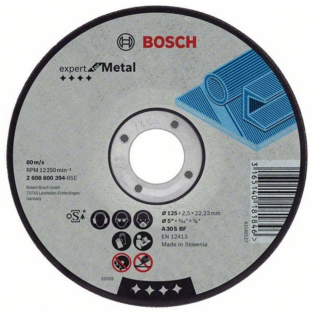 Disc de taiere Expert for Metal Bosch 125 x 1.6 Disc de taiere Expert for Metal Bosch 125 x 1.6