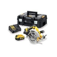 Fierastrau circular cu acumulator 18V Dewalt DCS570P2-QW, 2 acumulatori x 5 ah, incarcator, valiza Tstak