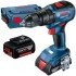 Masina de gaurit cu percutie cu acumulatori Bosch GSB 18V-50, 2 acum. 5Ah si L-BOXX
