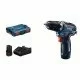 Masina de gaurit/insurubat GSR 12V-35 cu 2 acumulatori GBA 12V 3.0 Ah si valiza profesionala
