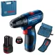 Masina de gaurit si insurubat BOSCH GSR 120-LI cu 2 acumulatori Li-Ion, 2Ah cu valiza si 23 accesorii