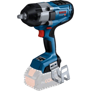 Masina de insurubat cu impact cu acumulator 18V Bosch GDS 18V-1000, motor fara perii, 3 trepte de putere, prindere patrat 1/2, cuplu maxim 1000 Nm, livrata fara acumulator si incarcator