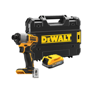 Masina de insurubat cu impact cu acumulator DeWalt DCF840E1T-XJ, 1 x 18V 1.7ah POWERSTACK, valiza Masina de insurubat cu impact cu acumulator DeWalt DCF840E1T-XJ, 1 x 18V 1.7ah POWERSTACK, valiza