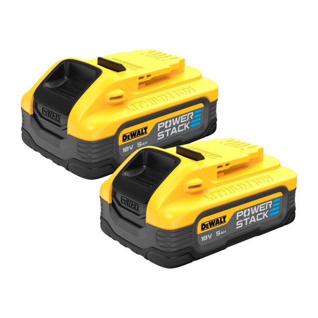 Set 2 acumulatori DeWalt PowerStack 18V 5 Ah DCBP518H2-XJ