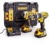 Set 2 scule profesionale pe acumulator DeWALT DCK266P2T, 18V XR, motor fara perii, masina de gaurit cu percutie DCD796, masina de insurubat cu impact DCF887, 2x acumulator Li-Ion 5 Ah, incarcator rapid, cutie transport TSTAK