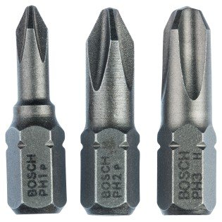 Set capete surubelnita Bosch 3 biti PH1 PH2 PH3 Set capete surubelnita Bosch 3 biti PH1 PH2 PH3