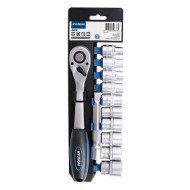 Set cheie clichet cu tubulare 3/8 12 buc Hyundai HY-59632 Set cheie clichet cu tubulare 3/8 12 buc Hyundai HY-59632