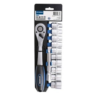Set cheie clichet cu tubulare 3/8 12 buc Hyundai HY-59632 Set cheie clichet cu tubulare 3/8 12 buc Hyundai HY-59632
