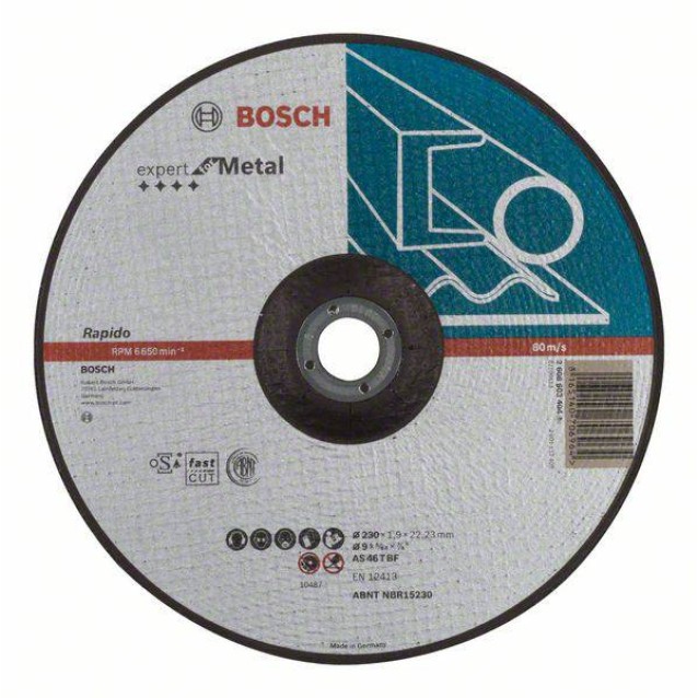 Disc de taiere cu degajare Expert for Metal-Rapido Bosch 230 x 1.9
