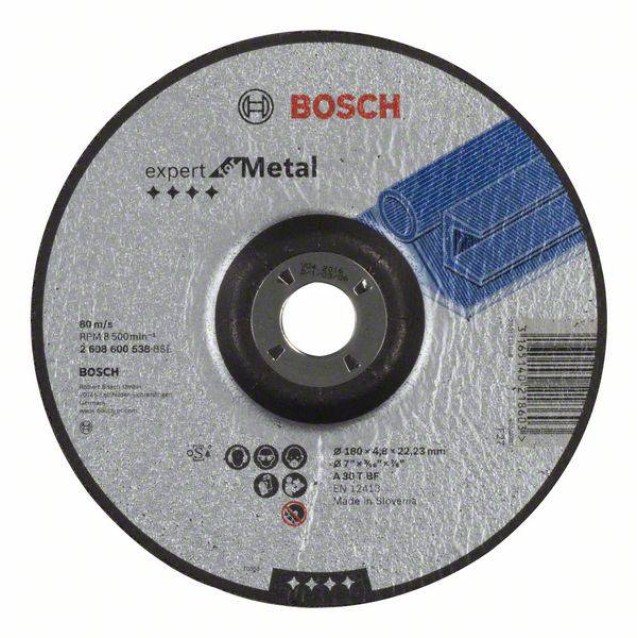 Disc de degrosare Expert for Metal cu degajare Bosch 180 x 4.8
