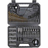 Set 103 Accesorii Bosch Profesional, biti, burghie lemn, metal, zidarie, adaptor, chei tubulare, suport universal, carote, zencuitor Set 103 Accesorii Bosch Profesional, biti, burghie lemn, metal, zidarie, adaptor, chei tubulare, suport universal, carote, zencuitor