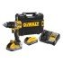 Masina de gaurit si insurubat cu acumulator 18V PowerStack Dewalt DCD805H2T-QW, motor fara perii, cuplu 90 Nm, 2 x acumulator 5.0 Ah, incarcator si valiza transport