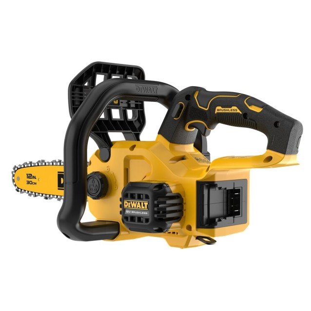 Fierastrau cu lant cu acumulator 18V DeWalt DCMCS565N-XJ, lungime lama 30 cm, motor fara perii, livrat fara acumulator si incarcator