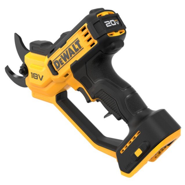 Foarfeca pentru gradina cu acumulator 18V DeWalt DCMPP568N-XJ, motor fara perii, grosime maxima taiere 38 mm, iluminare LED, livrata fara acumulator si incarcator