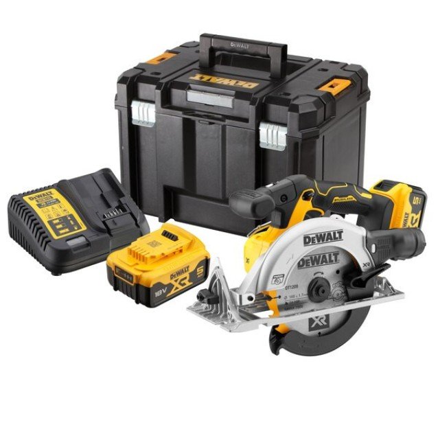 Fierastrau circular cu acumulator 18V Dewalt DCS570P2-QW, 2 acumulator x 5 ah, incarcator, valiza Tstak Fierastrau circular cu acumulator 18V Dewalt DCS570P2-QW, 2 acumulator x 5 ah, incarcator, valiza Tstak