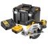 Fierastrau circular cu acumulator 18V Dewalt DCS570P2-QW, 2 acumulatori x 5 ah, incarcator, valiza Tstak