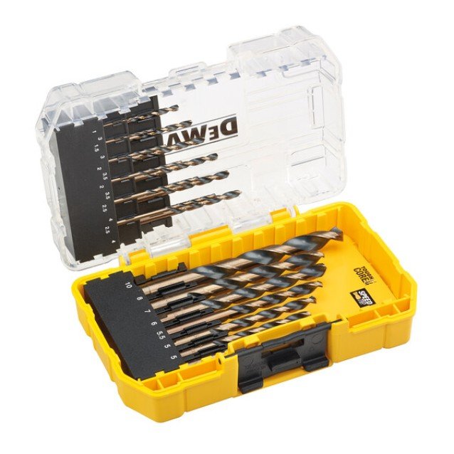 Set 19 burghie pentru metal Dewalt DT70728-QZ, HSS-G 1-10 mm Set 19 burghie pentru metal Dewalt DT70728-QZ, HSS-G 1-10 mm
