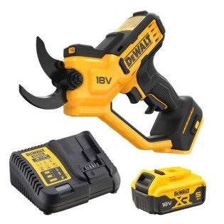 Foarfeca pentru gradina cu acumulator 18V DeWalt DCMPP568P1, motor fara perii, grosime maxima taiere 38 mm, iluminare LED, 1 x acumulator 5.0 Ah si incarcator