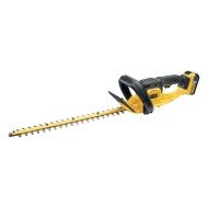 Foarfeca pentru tuns gard viu cu acumulator 18V DeWalt DCM563P1-QW, lama de 55 cm,  1 acumulator x 5.0 Ah si incarcator