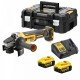 Polizor unghiular cu acumulator 18V DeWalt DCG405P2-QW, motor fara perii, diametru disc 125 mm, 2 x acumulator 5 Ah, incarcator, valiza de transport