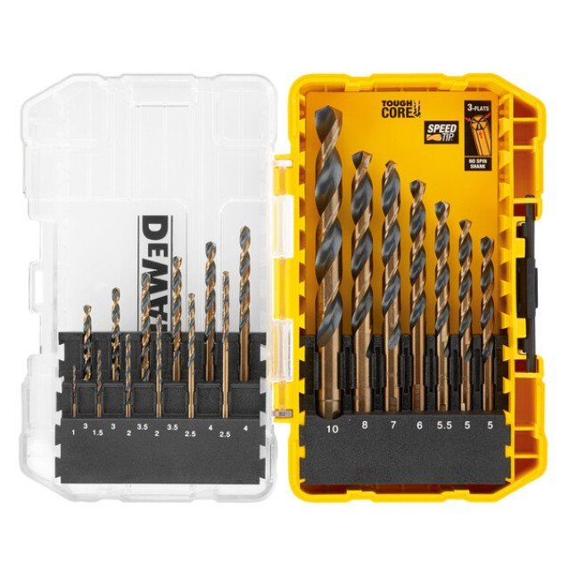 Set 19 burghie pentru metal Dewalt DT70728-QZ, HSS-G 1-10 mm Set 19 burghie pentru metal Dewalt DT70728-QZ, HSS-G 1-10 mm