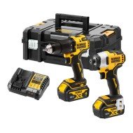 Set 2 scule profesionale pe acumulator DeWALT DCK2062M2T, 18V XR, motor fara perii, masina de gaurit cu percutie DCD709, masina de insurubat cu impact DCF809, 2x acumulator Li-Ion 4 Ah, incarcator rapid, cutie transport TSTAK II Set 2 scule profesionale pe acumulator DeWALT DCK2062M2T, 18V XR, motor fara perii, masina de gaurit cu percutie DCD709, masina de insurubat cu impact DCF809, 2x acumulator Li-Ion 4 Ah, incarcator rapid, cutie transport TSTAK II