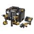 Set de 3 scule profesionale cu acumulator 18V Dewalt DCK355P2T-QW