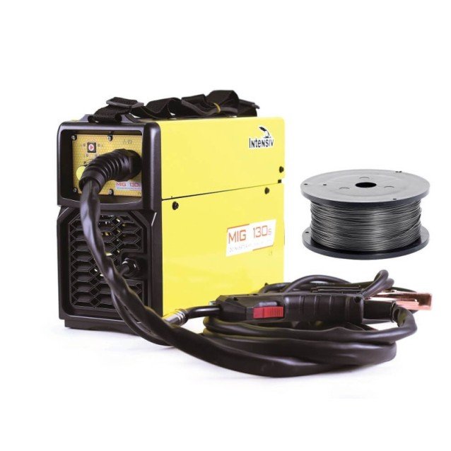 Invertor de sudura MIG-MAG Intensiv Mig 130s, 120 A, livrat cu o rola de sarma flux 1kg Invertor de sudura MIG-MAG Intensiv Mig 130s, 120 A, livrat cu o rola de sarma flux 1kg