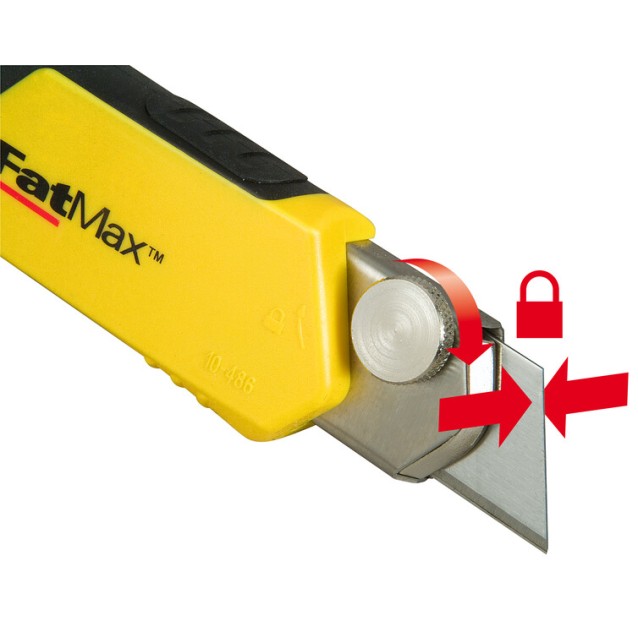 Cutter metalic Stanley interlock cu lama lunga 18mm