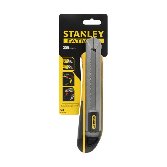 Cutter metalic Stanley interlock cu lama lunga 18mm