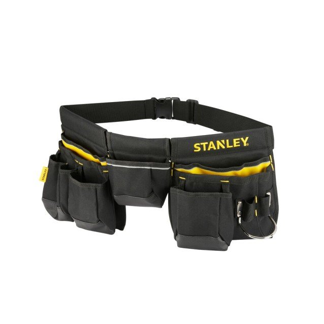 Centura pentru scule din material textil Stanley 1-96-178, buzunare multiple, suport pentru ciocan Centura pentru scule din material textil Stanley 1-96-178, buzunare multiple, suport pentru ciocan