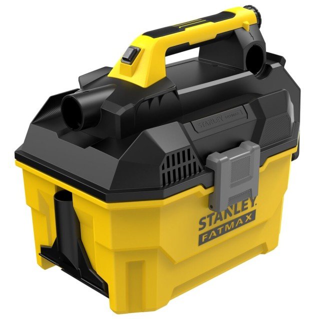 Aspirator portabil umed uscat cu acumulator 18V Stanley Fatmax SFMCV002B-XJ, capacitate 7.5 litri, duza pentru spatii inguste, livrat fara acumulator si incarcator Aspirator portabil umed uscat cu acumulator 18V Stanley Fatmax SFMCV002B-XJ, capacitate 7.5 litri, duza pentru spatii inguste, livrat fara acumulator si incarcator