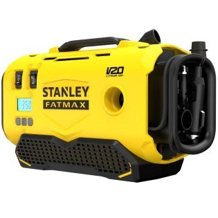 Compresor auto portabil Stanley FatMax SFMCE520B-QW, 11bar/160PSI, alimentare 230V sau 12V DC adaptor bricheta sau acumulator Li-Ion V20 18V, display LED, functie setare presiune automata Compresor auto portabil Stanley FatMax SFMCE520B-QW, 11bar/160PSI, alimentare 230V sau 12V DC adaptor bricheta sau acumulator Li-Ion V20 18V, display LED, functie setare presiune automata