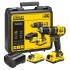 Masina de gaurit si insurubat cu percutie Stanley Fatmax V20 SFMCD721D2K-QW, 80 Nm, 2 x acumulatori 2.0 Ah, incarcator, valiza transport