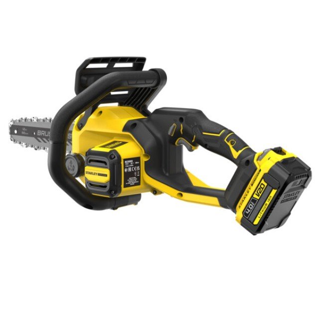 Fierastrau cu lant cu acumulator 18V Stanley Fatmax SFMCCS730M1-QW, lama 30cm, 1 acumulator x 4.0 ah si incarcator