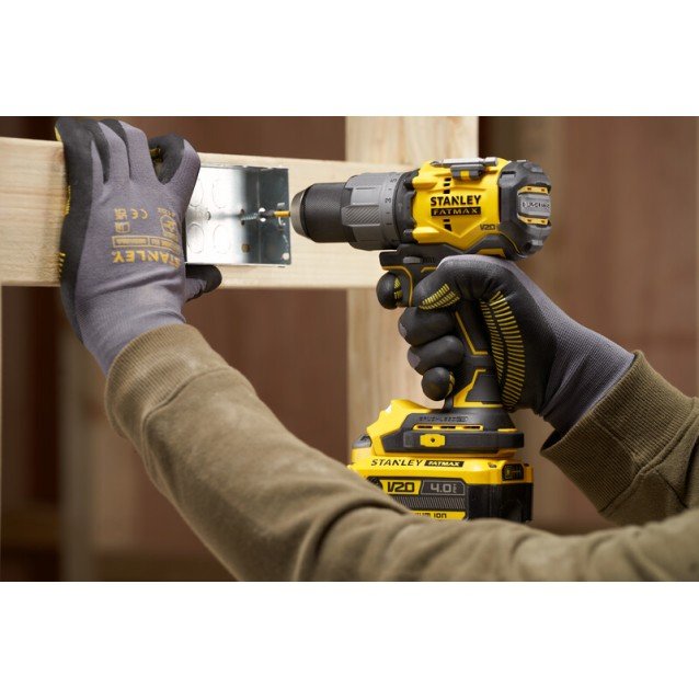 Masina de gaurit si insurubat cu percutie Stanley SFMCD726B-XJ compatibila cu acumulator 18V, motor fara perii, mandrina metalica, iluminare LED, 80nM, livrata fara acumulator si incarcator Masina de gaurit si insurubat cu percutie Stanley SFMCD726B-XJ compatibila cu acumulator 18V, motor fara perii, mandrina metalica, iluminare LED, 80nM, livrata fara acumulator si incarcator