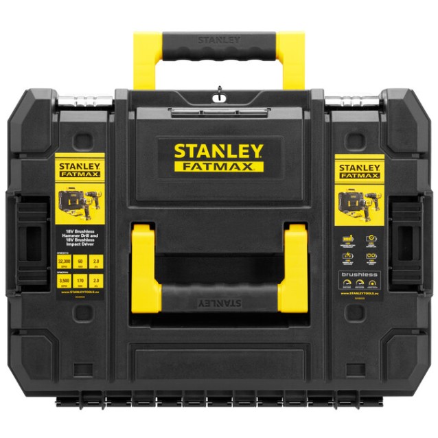 Set 2 scule Stanley FatMax SFMCK461D2T-QW masina de gaurit cu percutie, masina de insurubat cu impact, motor fara perii, 2 x 2 ah + valiza transport Set 2 scule Stanley FatMax SFMCK461D2T-QW masina de gaurit cu percutie, masina de insurubat cu impact, motor fara perii, 2 x 2 ah + valiza transport