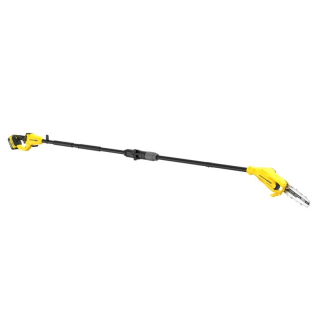 Fierastrau emondor cu acumulator 18V Stanley SFMCPS720M1-QW, motor fara perii, lama 20 cm, inaltime max. de taiere 4.5 m, livrat cu 1 x acumulator de 4.0 Ah si incarcator Fierastrau emondor cu acumulator 18V Stanley SFMCPS720M1-QW, motor fara perii, lama 20 cm, inaltime max. de taiere 4.5 m, livrat cu 1 x acumulator de 4.0 Ah si incarcator