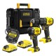 Set 2 scule Stanley FatMax SFMCK461D2T-QW masina de gaurit cu percutie, masina de insurubat cu impact, motor fara perii, 2 x 2 ah + valiza transport Set 2 scule Stanley FatMax SFMCK461D2T-QW masina de gaurit cu percutie, masina de insurubat cu impact, motor fara perii, 2 x 2 ah + valiza transport