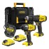 Set 2 scule cu acumulator 18V Stanley FatMax SFMCK465D2T-QW masina de gaurit cu percutie, masina de insurubat cu impact, 2 x acumulator 2.0 Ah + valiza transport