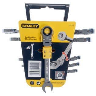 Set de 6 chei combinate cu clichet Stanley 4-91-444