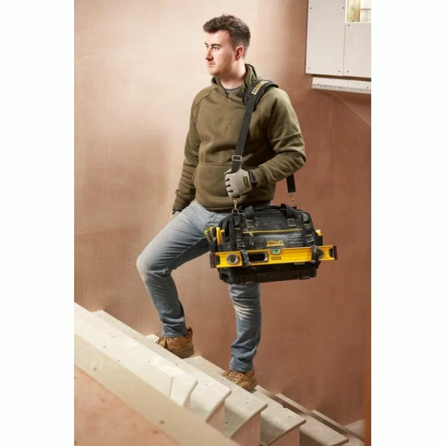 Geanta pentru scule Stanley FatMax Pro-Stack Soft Bag FMST17627-1, 45 x 30 x 25 cm, 23 litri, bretea pentru umar
