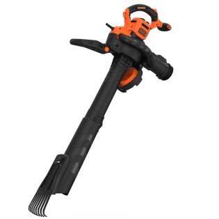Suflanta si aspirator cu tocator pentru frunze cu grebla 3-in-1 Black & Decker BEBLV301, putere 3000 W, sac de colectare 70 L, putere aspirare max. 15 mc/min, viteza maxima suflare 404 km/h, raport maruntire 16:1 Suflanta si aspirator cu tocator pentru frunze cu grebla 3-in-1 Black & Decker BEBLV301, putere 3000 W, sac de colectare 70 L, putere aspirare max. 15 mc/min, viteza maxima suflare 404 km/h, raport maruntire 16:1