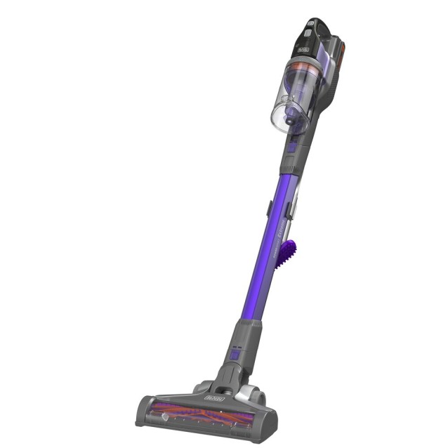 Aspirator vertical 4 in 1 Black & Decker BHFEV1825CP-QW,  acumulator 18V 2.5 Ah, 0.65l, 3 trepte de putere
