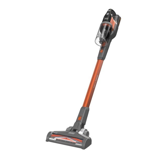 Aspirator vertical 4 in 1 Black & Decker BHFEV182C-QW, cu extensie pentru pardosele, livrat cu incarcator si acumulator 18V 2.0 Ah