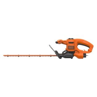 Foarfeca electrica pentru tuns gard viu Black Decker BEHT201-QS, 420 W, lungime lama 45 cm, grosime taiere 16 mm, maner T si protectie de mana transparenta