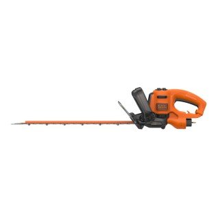 Foarfeca electrica pentru tuns gard viu Black Decker BEHTS301-QS, 500 W, lungime lama 50 cm, grosime taiere 22 mm, maner dublu si protectie de mana transparenta