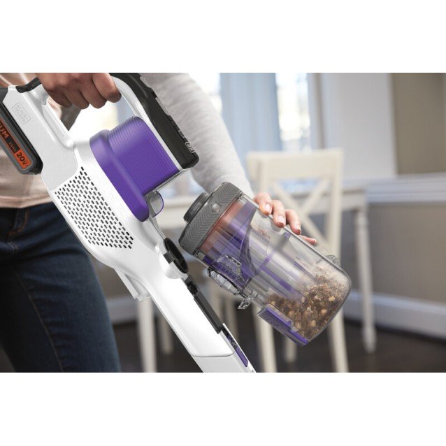 Aspirator vertical 4 in 1 Black & Decker BHFEV1825CP-QW, acumulator 18V 2.5 Ah, 0.65l, 3 trepte de putere Aspirator vertical 4 in 1 Black & Decker BHFEV1825CP-QW, acumulator 18V 2.5 Ah, 0.65l, 3 trepte de putere